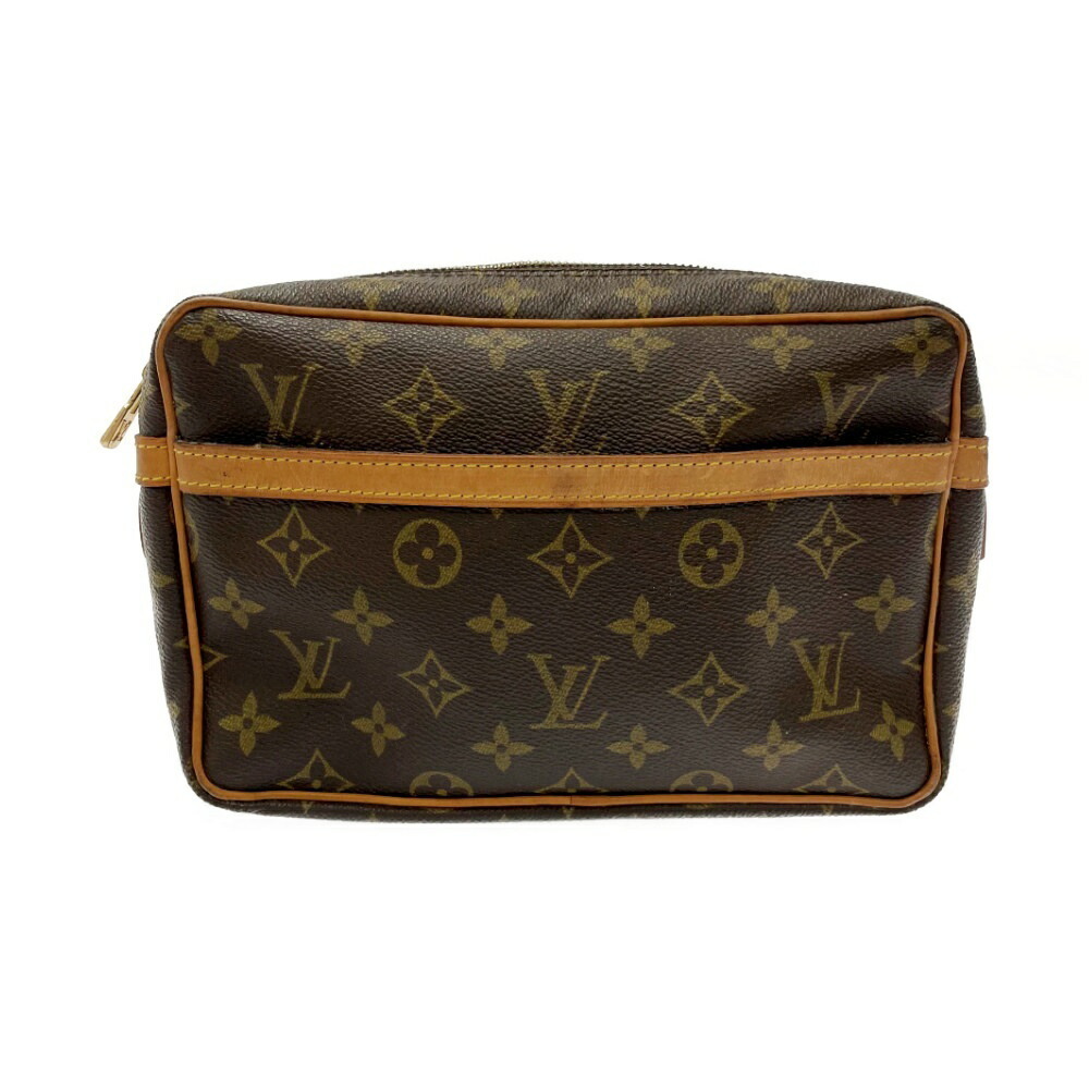 LOUIS VUITTON Monogram Compiegne Shoulder Bag Brown